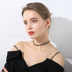 16 шт. двухцветные серьги-кольца из нержавеющей стали 304 с полыми треугольными подвесками и штифтами из нержавеющей стали 316 EJEW-AN0003-66