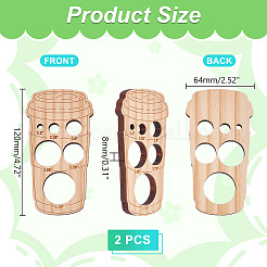 Деревянные защитные глазки вспомогательный инструмент AJEW-WH0270-376