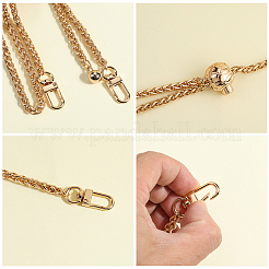 2 шт. 2-х цветные регулируемые ручки для сумок из сплава пшеницы FIND-CN0001-66