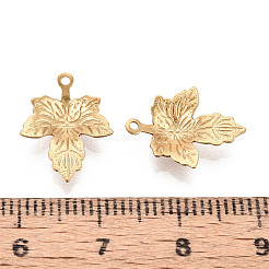 Подвески-листочки из нержавеющей стали 304&nbsp;STAS-T072-44G