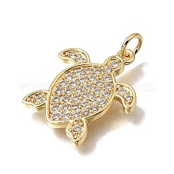 Pendentifs en laiton zircon cubique transparent&nbsp;CU-CBAA556-06B