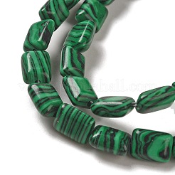 Chapelets de perles en malachite synthétique&nbsp;G-G085-A07-01