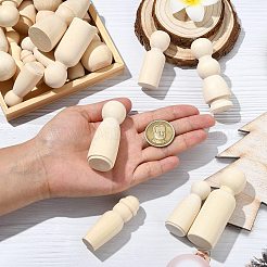 29 шт. 29 стиля незаконченная деревянная кукла схима&nbsp;WOOD-CJ0002-53