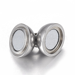 Fermoirs magnétiques en acier inoxydable 304 résistant au ternissement avec boucles&nbsp;STAS-K006-8mm-04C