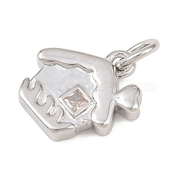 Латунные микро проложить кубического циркония подвески&nbsp;KK-G544-38P