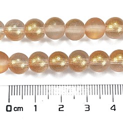 Brins de perles de verre transparent dépoli&nbsp;X1-GLAA-P065-8mm-02