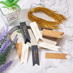 75шт 3 цвета картонные бумажные подарочные бирки CDIS-TA0001-16