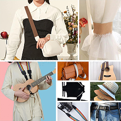 2 шт. 2 цвета 10 ярда плоская поликоттоновая лента OCOR-GA0001-68B