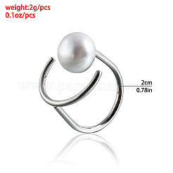 Кольца-манжеты из сплава с круглыми и лунными вставками и пластиковым жемчугом для женщин FS-WGCF8FF-01