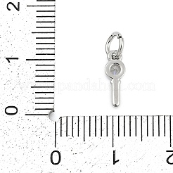 Латунные микропаве прозрачные кубические циркониевые подвески&nbsp;KK-G522-02P