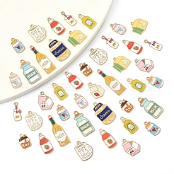 50шт 14 стиля подвески из сплава с эмалью&nbsp;ENAM-FS0003-15