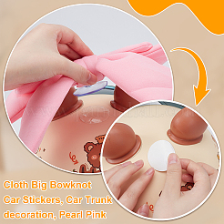 Наклейки на машину с большим бантом из ткани&nbsp;DIY-WH0899-290B