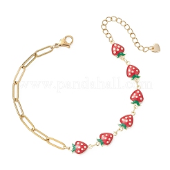 3 шт. 3 стиля браслетов-цепочек из латуни с эмалью&nbsp;BJEW-JB13148