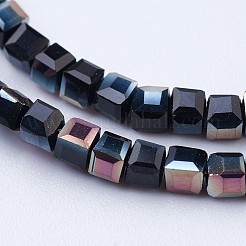 Стеклянные бусины с гальваническим покрытием &nbsp;LS-EGLA-F121-HP-A03