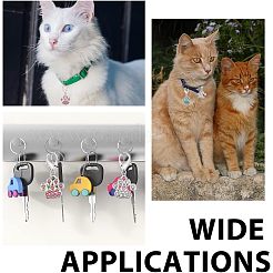 6 шт. 3-цветный сплав со стразами подвеска украшение HJEW-CA0001-26