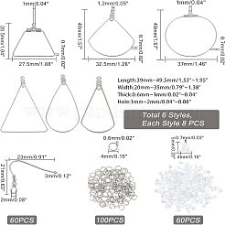 Набор для самостоятельного изготовления сережек-капель из проволоки DIY-UN0002-96
