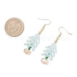 Серьги с подвесками из акрилового цветка&nbsp;EJEW-MZ00584