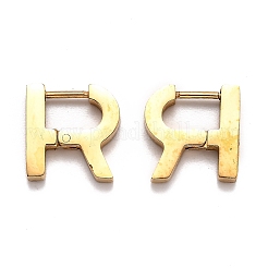 Серьги-кольца Huggie Hoop из нержавеющей стали 304 STAS-J033-13G