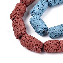 Бусы из натуральной лавы G-N257-14A-01