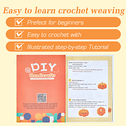 1 Set DIY-Kürbis-Stricksets mit Halloween-Motiv für Anfänger&nbsp;DIY-SC0026-82