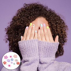 700шт 7 стиля непрозрачные кабошоны из смолы CRES-CD0001-07