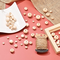 Набор для изготовления ювелирных изделий из круглых деревянных бусин своими руками&nbsp;DIY-YW0005-01