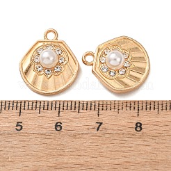 Ciondoli in lega e ABS con perle artificiali e strass&nbsp;FIND-K030-18D-G
