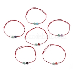 6шт браслеты из натуральных драгоценных камней для мужчин и женщин BJEW-JB11752