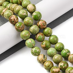 Нити бусин из окрашенного натурального регалита/императорской яшмы/морского осадка яшмы&nbsp;G-B124-C03-08