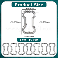 10 Stück Karabiner zum Klettern aus Zinklegierung&nbsp;FIND-SC0021-33