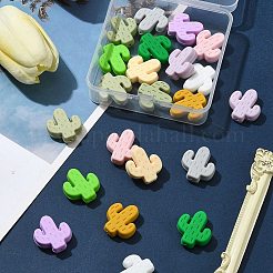 22шт 11 цвета силиконовые фокусные бусины SIL-FS0001-15