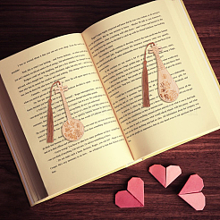 8 шт. 8 бамбуковых закладки в старинном стиле AJEW-GO0001-48