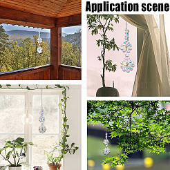 Sonnenfänger mit Blumenmotiv aus Glasperlen&nbsp;AJEW-WH20020-064B
