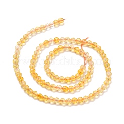 Природный желтый кварц нитей бисера G-D463-06