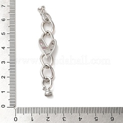 Сердце латунь микропаве из кубического циркония KK-A227-29P