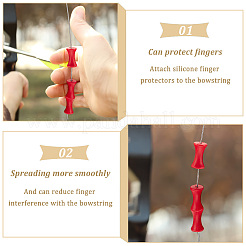 12 комплект 3-х цветных силиконовых накладок на пальцы AJEW-NB0006-35