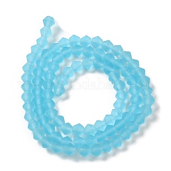 Imitar hebras de cuentas de vidrio esmerilado de vidrio austriaco&nbsp;GLAA-F029-TM4mm-B20
