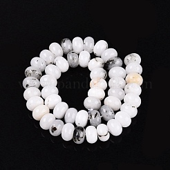 Fili di perline giada bianco naturale&nbsp;G-Q613-02A-02