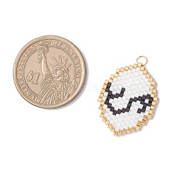 Подвески из стеклянных бусин с изображением двенадцати созвездий&nbsp;PALLOY-MZ00891-12