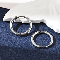 Boucles d'oreilles créoles en acier inoxydable 304 résistant au ternissement&nbsp;EJEW-P177-P-08