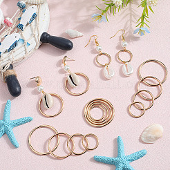 40 шт. 4 стиля соединительных колец из цинкового сплава FIND-SP0002-79G