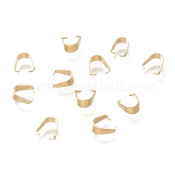 201ステンレススチールスナップオンベイル  18KGP本金メッキ  7x6x3mm  インナーハイ：6mm&nbsp;STAS-H135A-G