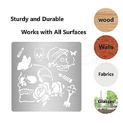 Трафареты для штампов из нержавеющей стали DIY-WH0238-061