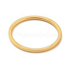 Ionenplattierung (IP) 304 Edelstahl einfacher schlichter Bandfingerring für Frauen Männer&nbsp;RJEW-F152-05G-D