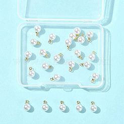 24 шт. подвески из АБС-пластика с имитацией жемчуга KK-FS0001-78