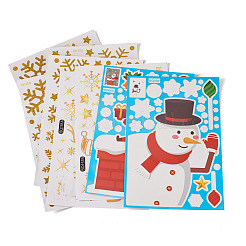 204 x statische Weihnachtsaufkleber aus PVC.&nbsp;DIY-TA0014-49A