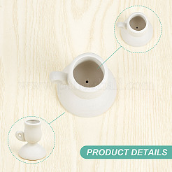 Креативный фарфоровый подсвечник в форме кубка AJEW-GF0006-85B