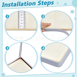 Selbstklebende flexible Formteile aus TPE&nbsp;DIY-WH0759-34B-01