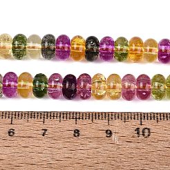 Fili di perline di vetro trasparenti screpolate&nbsp;GLAA-N074-02A-03