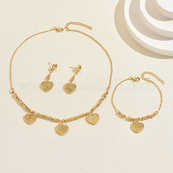 Изящные комплекты из кулона в виде латунного сердечка&nbsp;CR5368